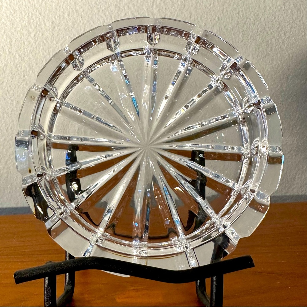 Like New - Mikasa Crystal - Wine Coaster / Candle Holder / Trinket Tray